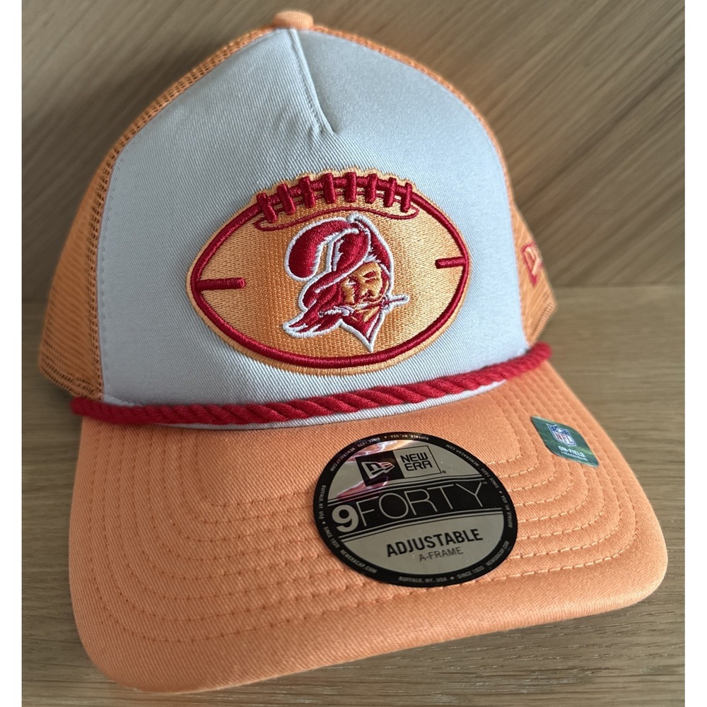 New Era 9Forty Adjustable A-Frame One Size Tampa Bay Buccaneers Hat Cap‎ NFL